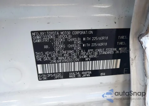 2024 Toyota Rav4 Hybrid Xse z USA, uszkodzony, nr VIN JTME6RFV9RD551299